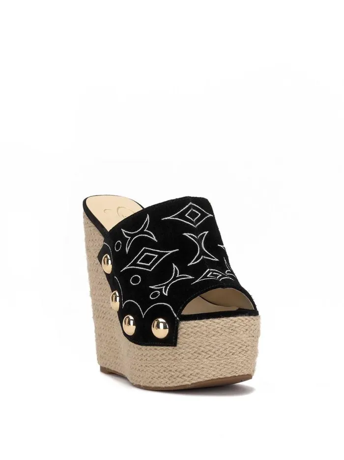 Women Vadim Espadrille Wedge In Black Jessica Simpson Platforms
