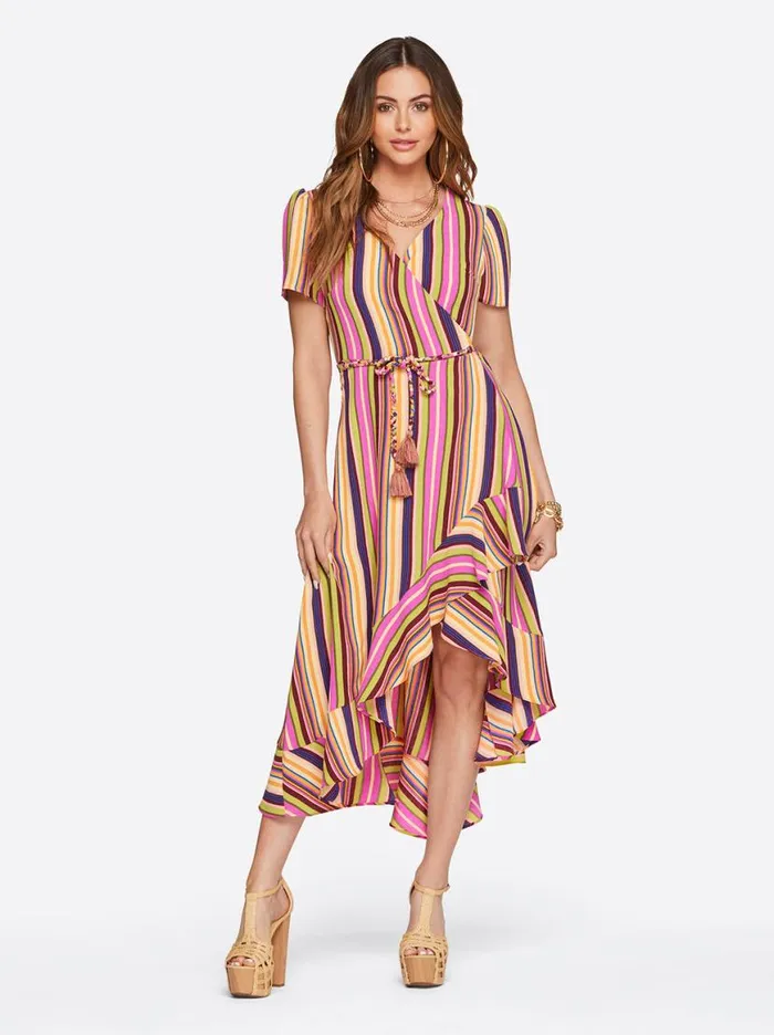 Women Varsha Wrap Dress In Rose Violet Jessica Simpson Dresses