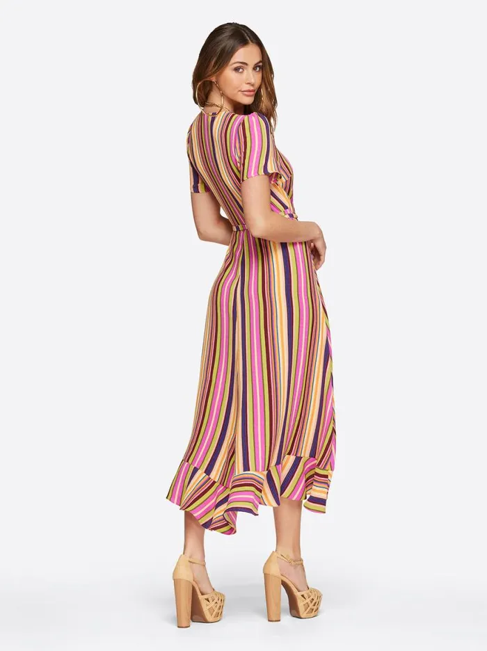 Women Varsha Wrap Dress In Rose Violet Jessica Simpson Dresses