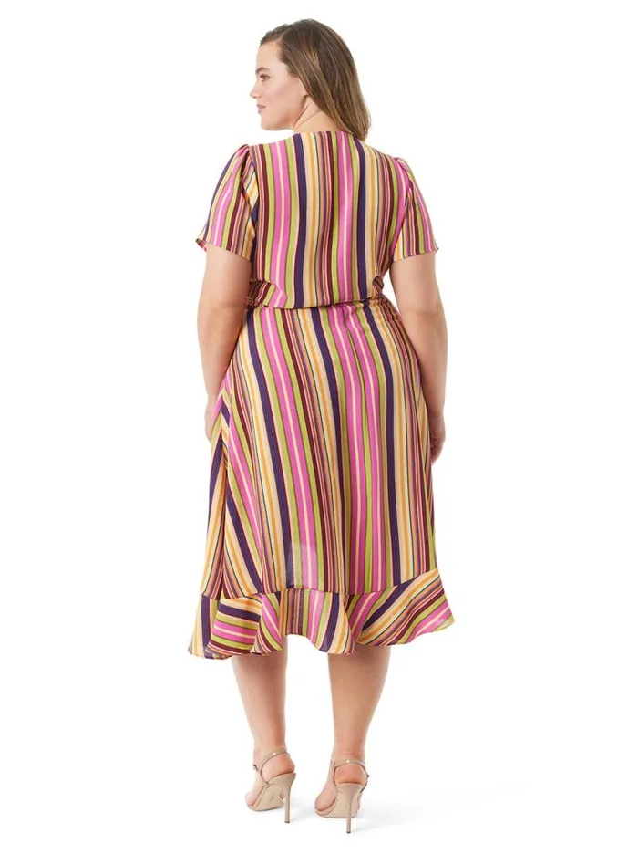 Women Varsha Wrap Dress In Rose Violet Jessica Simpson Dresses