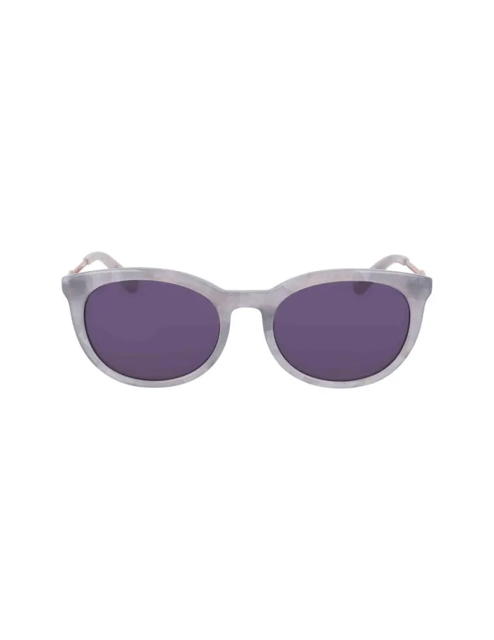 Women Vintage Rounded Rectangle Sunglasses Grey Marble Anne Klein Sunglasses
