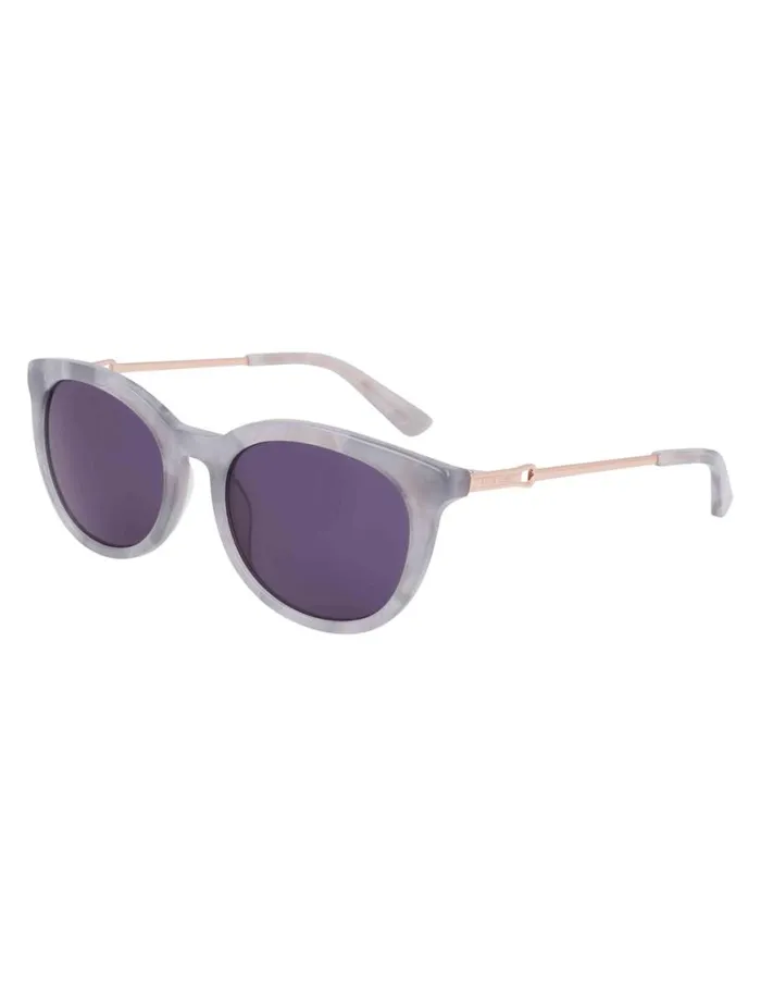 Women Vintage Rounded Rectangle Sunglasses Grey Marble Anne Klein Sunglasses
