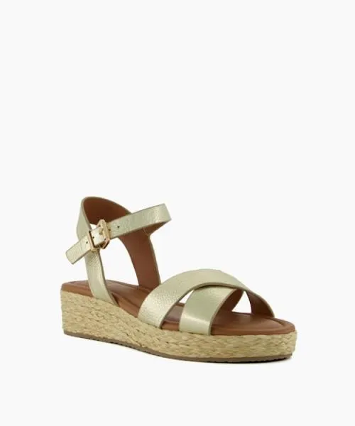 Women Wedge Sandals Dune London Linnie 8211 Gold Metallic Women Wedge Sandals Dune London Linnie 8211 Gold Metallic