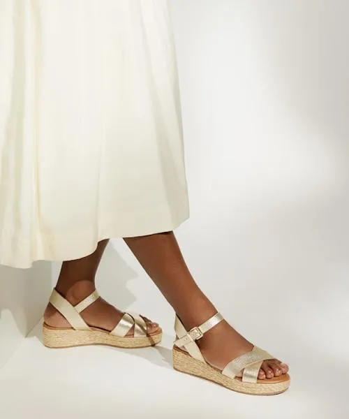 Women Wedge Sandals Dune London Linnie 8211 Gold Metallic Women Wedge Sandals Dune London Linnie 8211 Gold Metallic