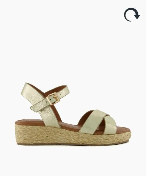 Women Wedge Sandals Dune London Linnie 8211 Gold Metallic Women Wedge Sandals Dune London Linnie 8211 Gold Metallic