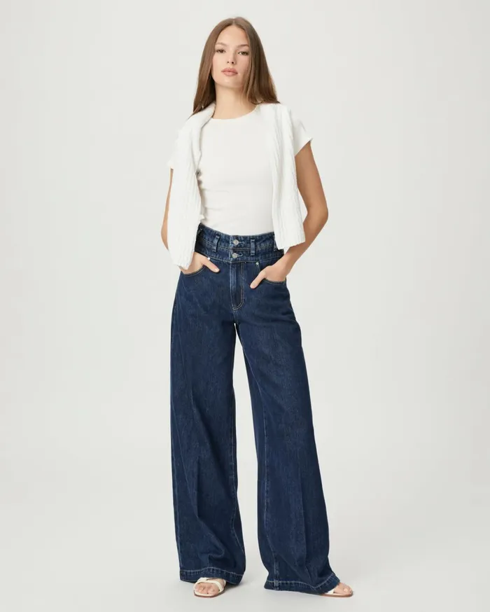 Women Wide Leg PAIGE Portia Wide Leg Jean 8211 Michiru