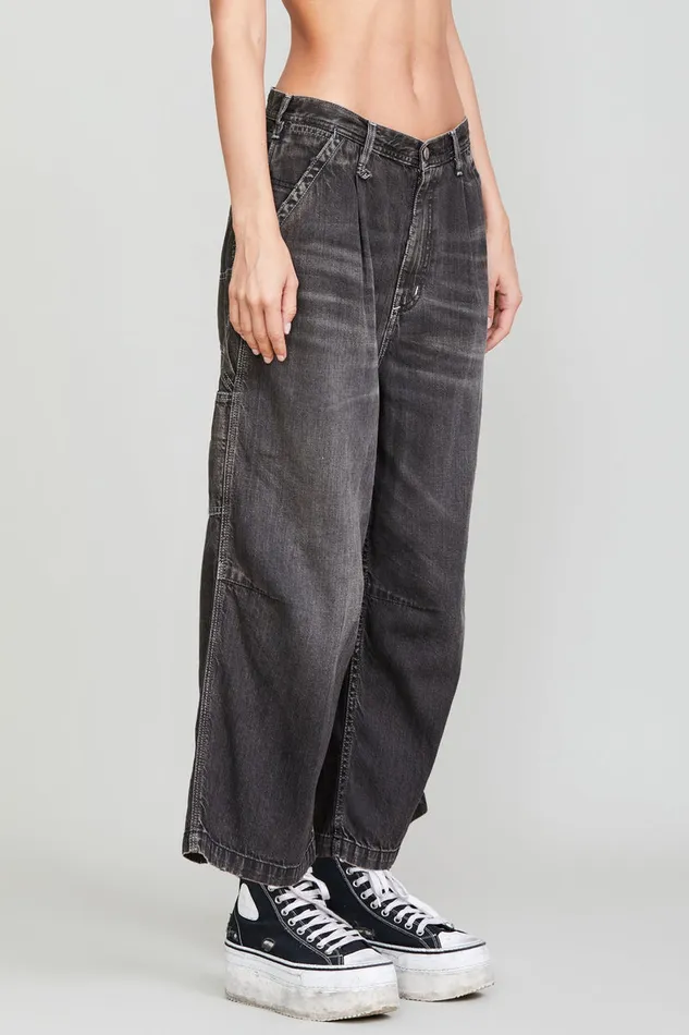 Women Wide Leg R13 Cropped Wideleg Carpenter Pant 8211 Ellery Black
