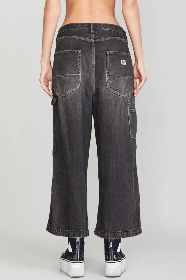 Women Wide Leg R13 Cropped Wideleg Carpenter Pant 8211 Ellery Black