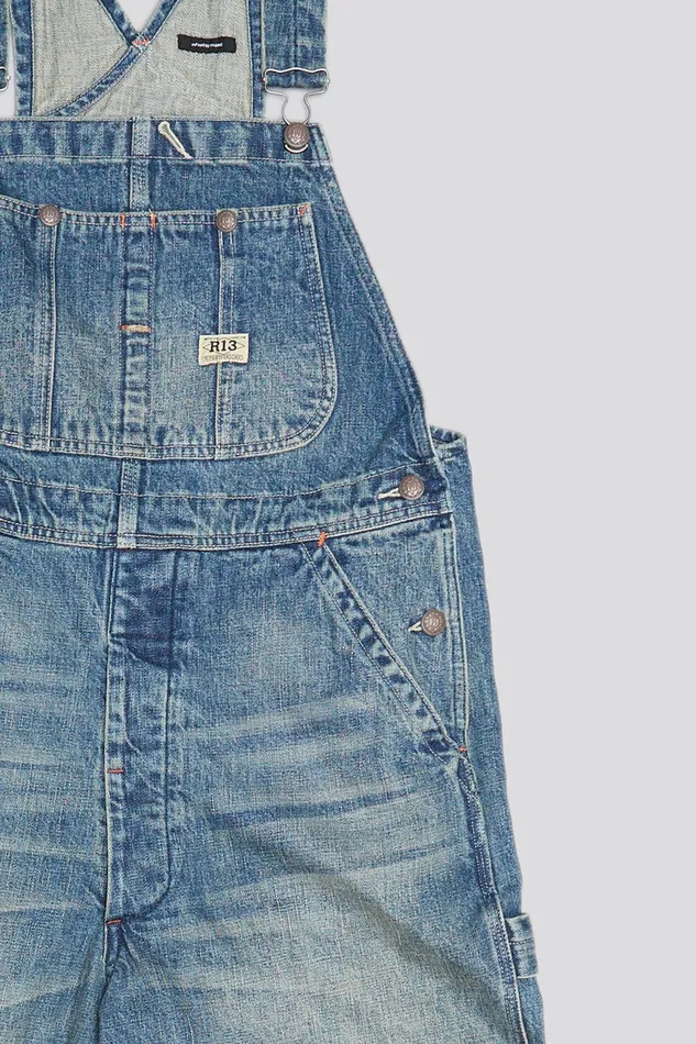 Women Wide Leg R13 D039arcy Overall 8211 Clinton Blue