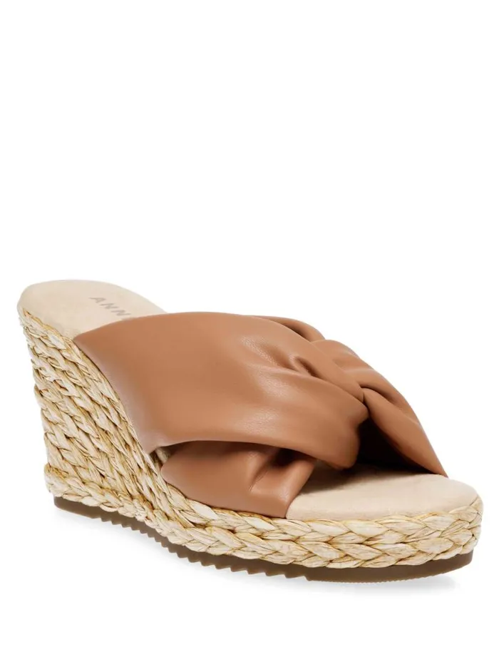 Women Winnie Wedge Pink Smooth Anne Klein Wedges