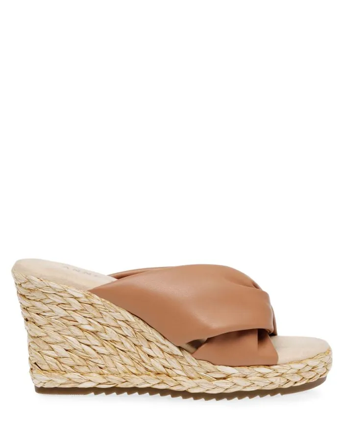 Women Winnie Wedge Pink Smooth Anne Klein Wedges