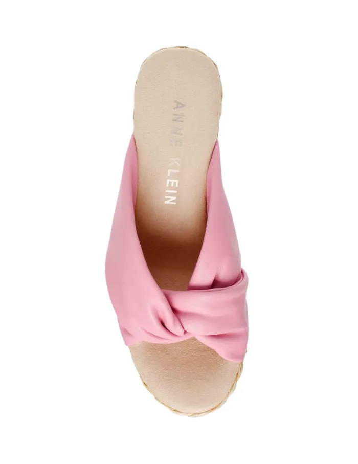 Women Winnie Wedge Pink Smooth Anne Klein Wedges