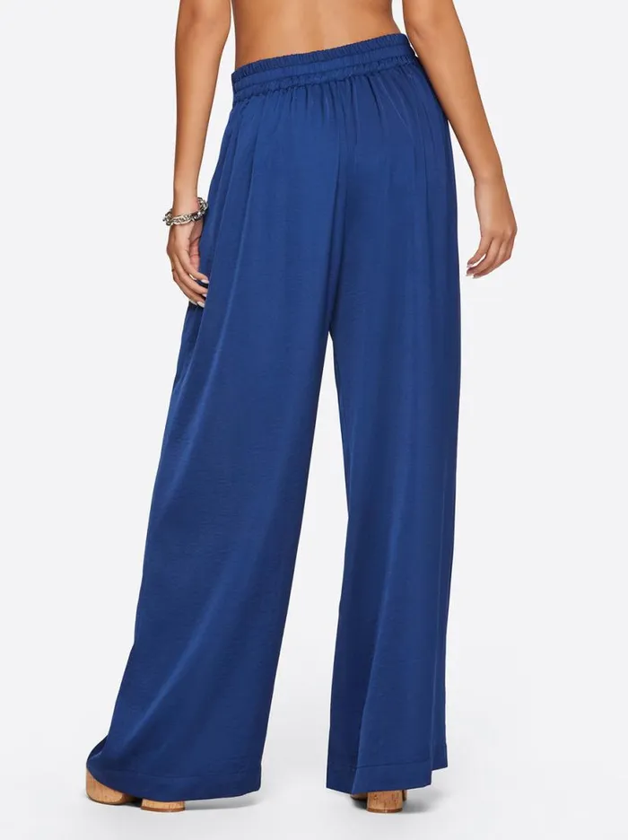 Women Winnie Wide Leg Pants In Medieval Blue Jessica Simpson Bottoms