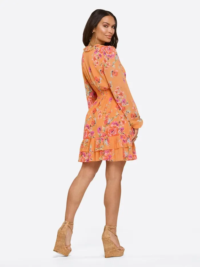 Women Yara Dress In Watercolor Roses Jessica Simpson Dresses