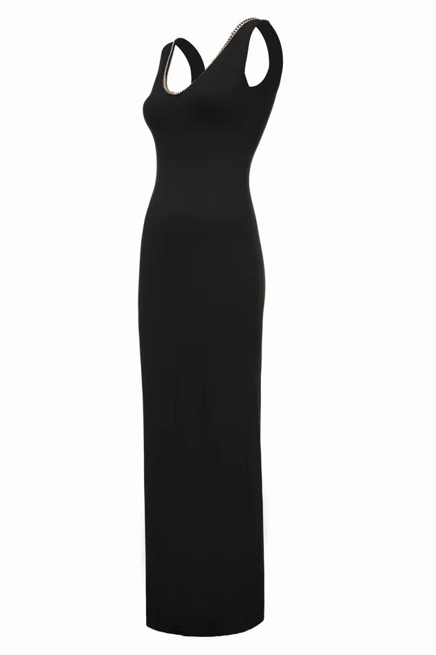 Womens Amber VNeck Maxi Dress Black Dresses Holland Cooper Womens Amber VNeck Maxi Dress Black Dresses Holland Cooper