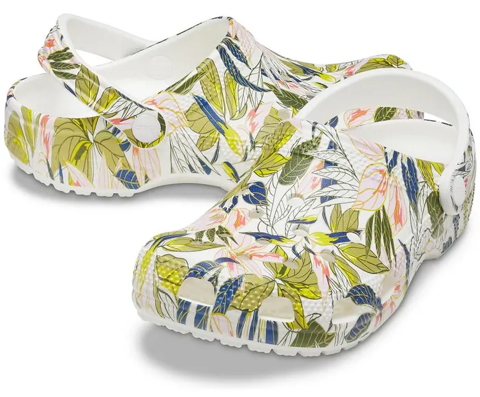 Womens Classic Vera Bradley Clog White Crocs Clogs
