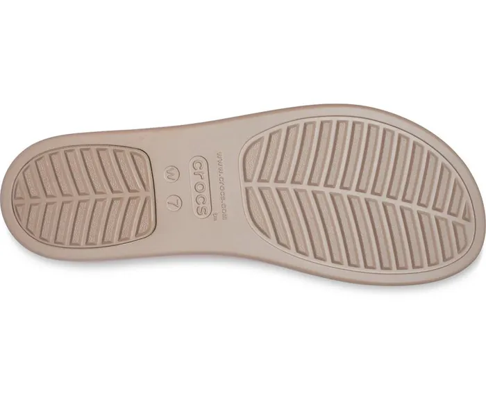 Womens Crocs Brooklyn Low Wedge Flame Mushroom Crocs Sandals