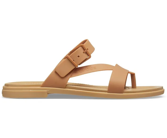 Womens Crocs Tulum Toe Post Sandal Dark Gold Crocs Sandals