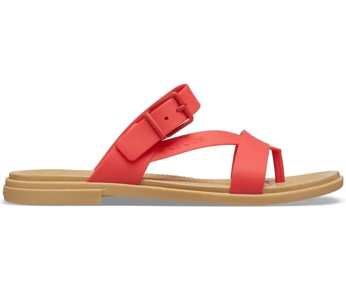 Womens Crocs Tulum Toe Post Sandal Flame Crocs Sandals