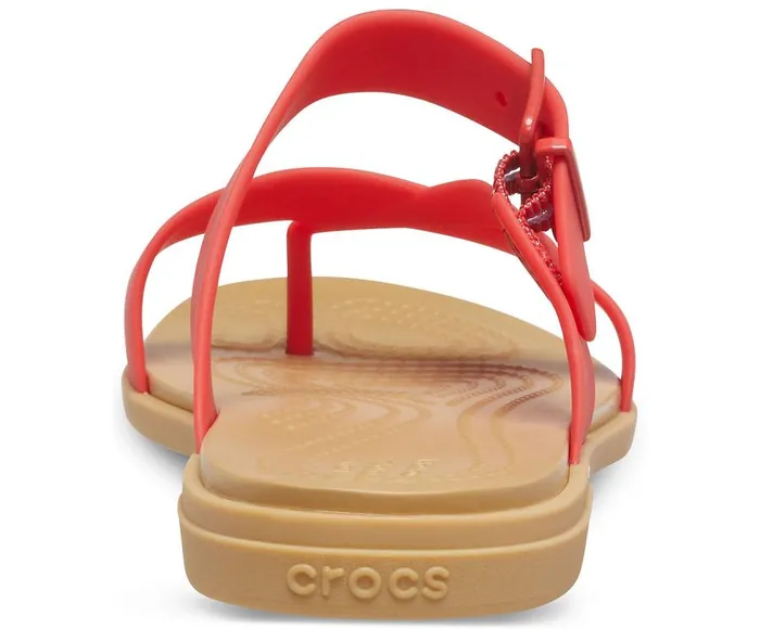 Womens Crocs Tulum Toe Post Sandal Flame Crocs Sandals
