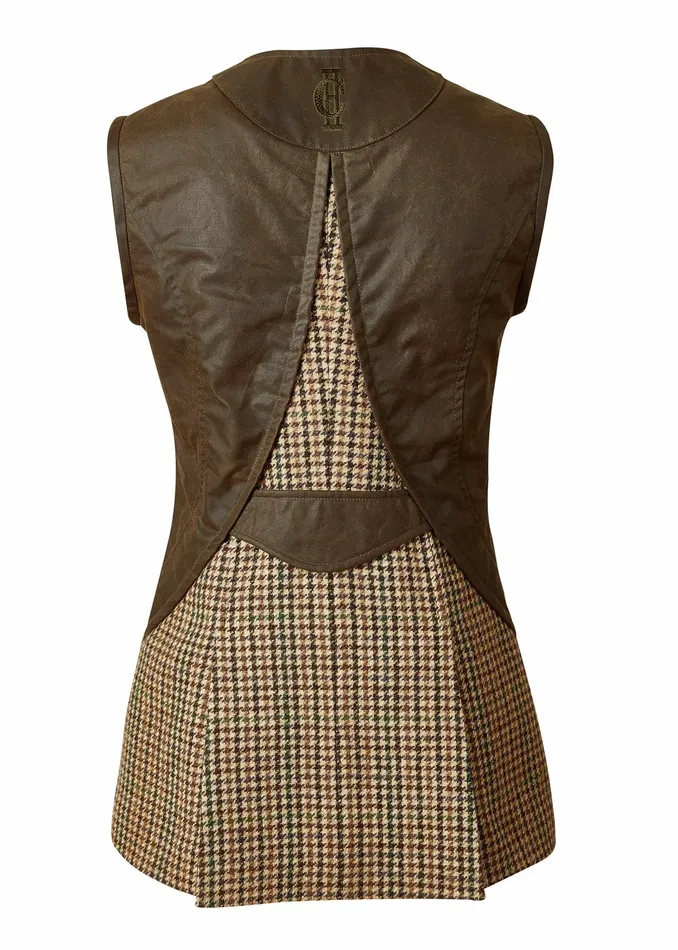 Womens Field Vest Hailes Green Tweed Gilets Holland Cooper Womens Field Vest Hailes Green Tweed Gilets Holland Cooper