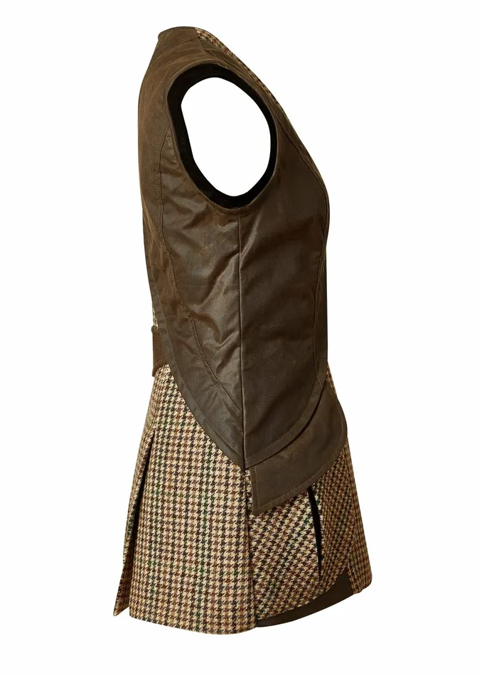Womens Field Vest Hailes Green Tweed Gilets Holland Cooper Womens Field Vest Hailes Green Tweed Gilets Holland Cooper