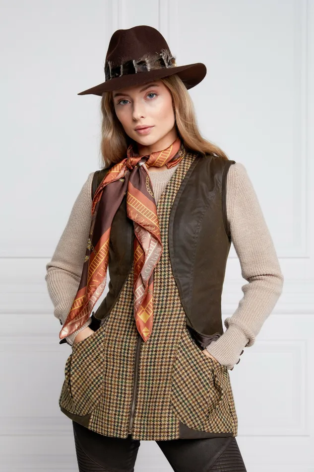 Womens Field Vest Hailes Green Tweed Gilets Holland Cooper Womens Field Vest Hailes Green Tweed Gilets Holland Cooper