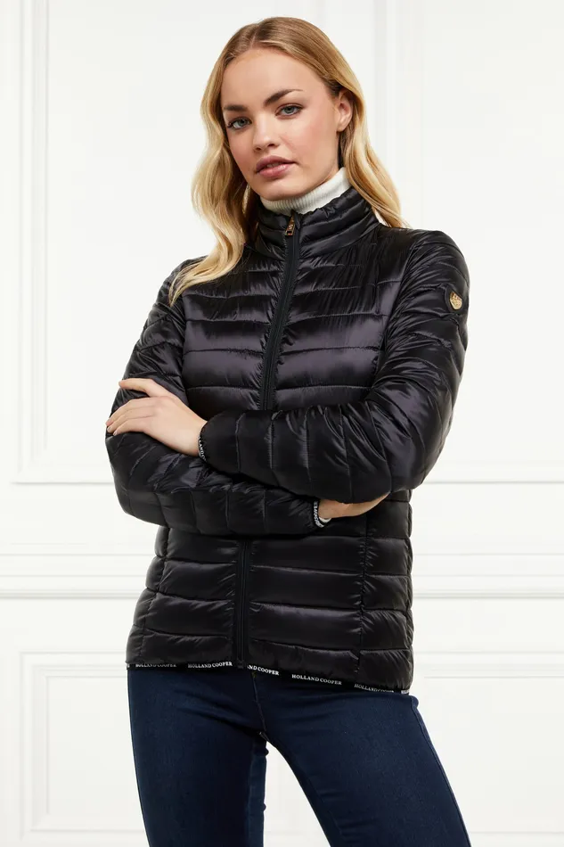 Womens Hawling Packable Jacket Black Jackets Holland Cooper