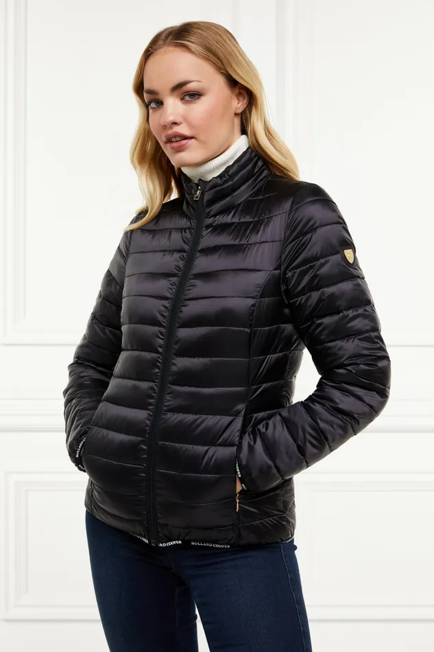 Womens Hawling Packable Jacket Black Jackets Holland Cooper Womens Hawling Packable Jacket Black Jackets Holland Cooper