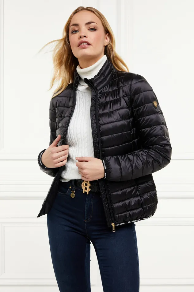 Womens Hawling Packable Jacket Black Jackets Holland Cooper Womens Hawling Packable Jacket Black Jackets Holland Cooper