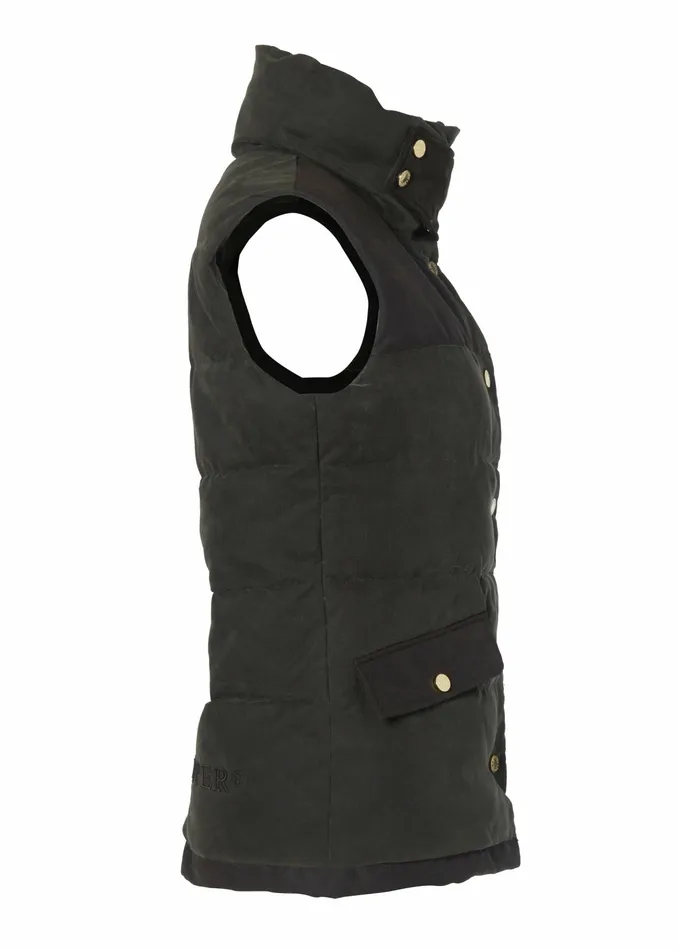 Womens Holland Cooper Aviator Padded Gilet Dark Olive Gilets Womens Holland Cooper Aviator Padded Gilet Dark Olive Gilets