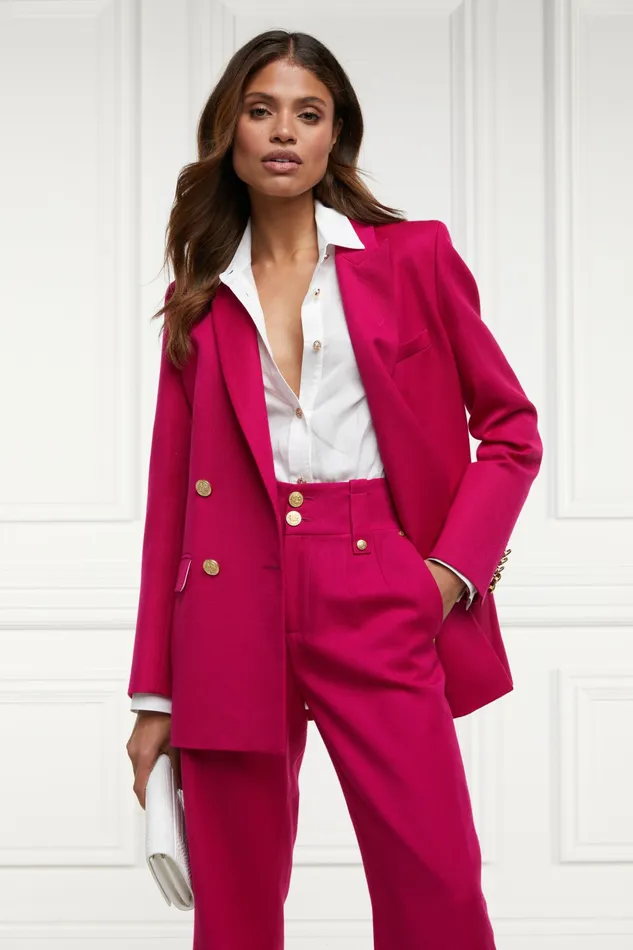 Womens Holland Cooper Belgravia Blazer Hot Pink Barathea Jackets