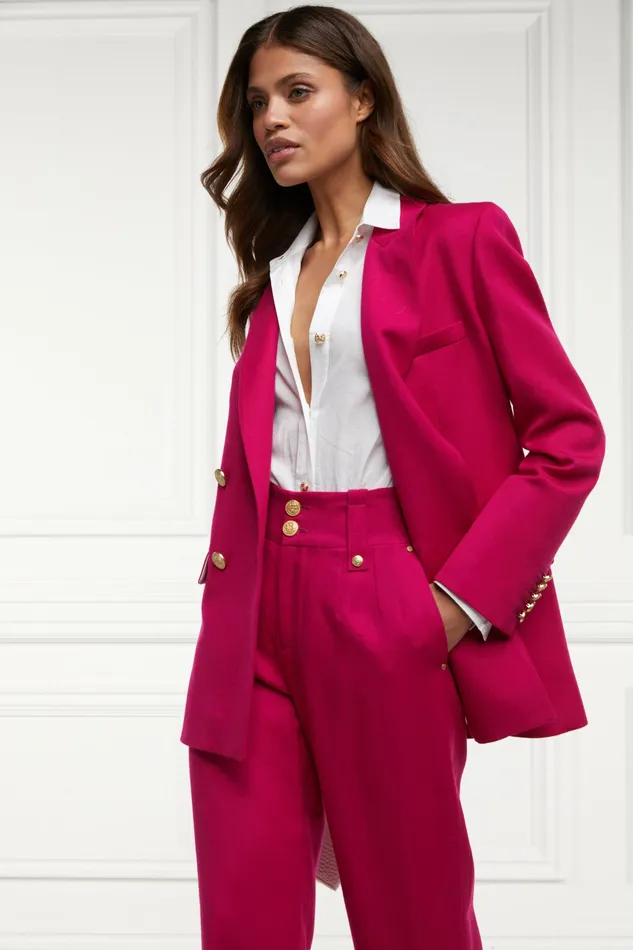 Womens Holland Cooper Belgravia Blazer Hot Pink Barathea Jackets Womens Holland Cooper Belgravia Blazer Hot Pink Barathea Jackets