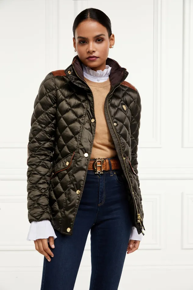 Womens Holland Cooper Charlbury Quilted Jacket Heritage Khaki Jackets Womens Holland Cooper Charlbury Quilted Jacket Heritage Khaki Jackets