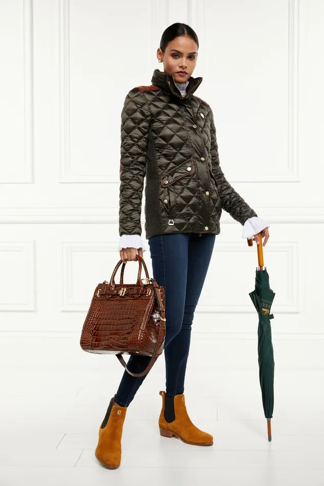 Womens Holland Cooper Charlbury Quilted Jacket Heritage Khaki Jackets Womens Holland Cooper Charlbury Quilted Jacket Heritage Khaki Jackets