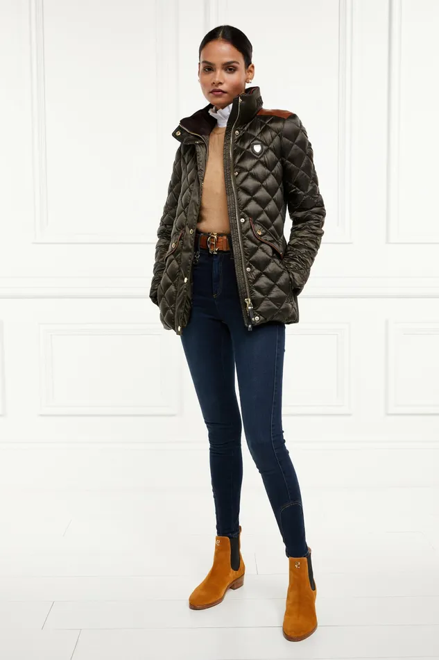 Womens Holland Cooper Charlbury Quilted Jacket Heritage Khaki Jackets Womens Holland Cooper Charlbury Quilted Jacket Heritage Khaki Jackets