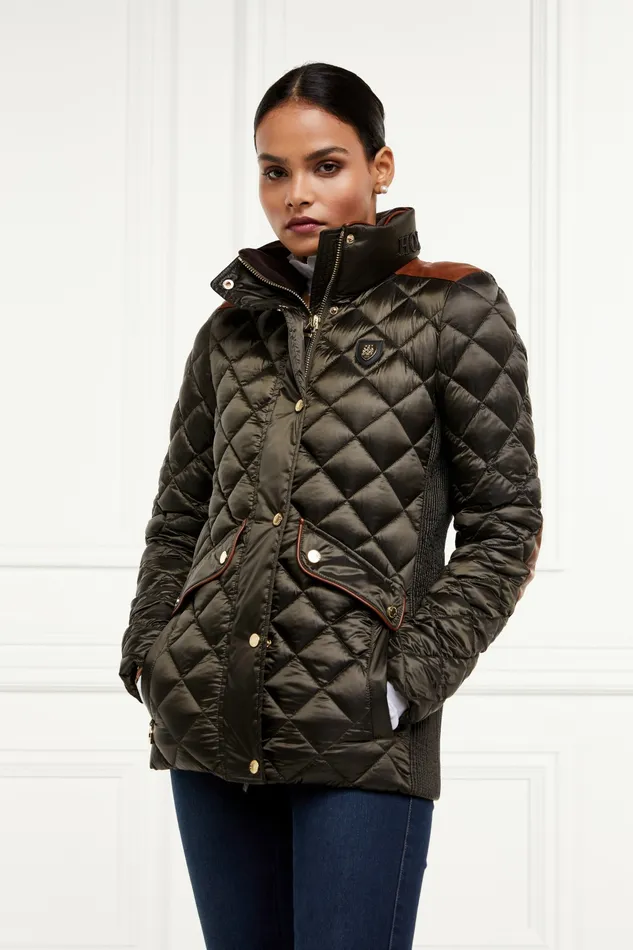 Womens Holland Cooper Charlbury Quilted Jacket Heritage Khaki Jackets Womens Holland Cooper Charlbury Quilted Jacket Heritage Khaki Jackets