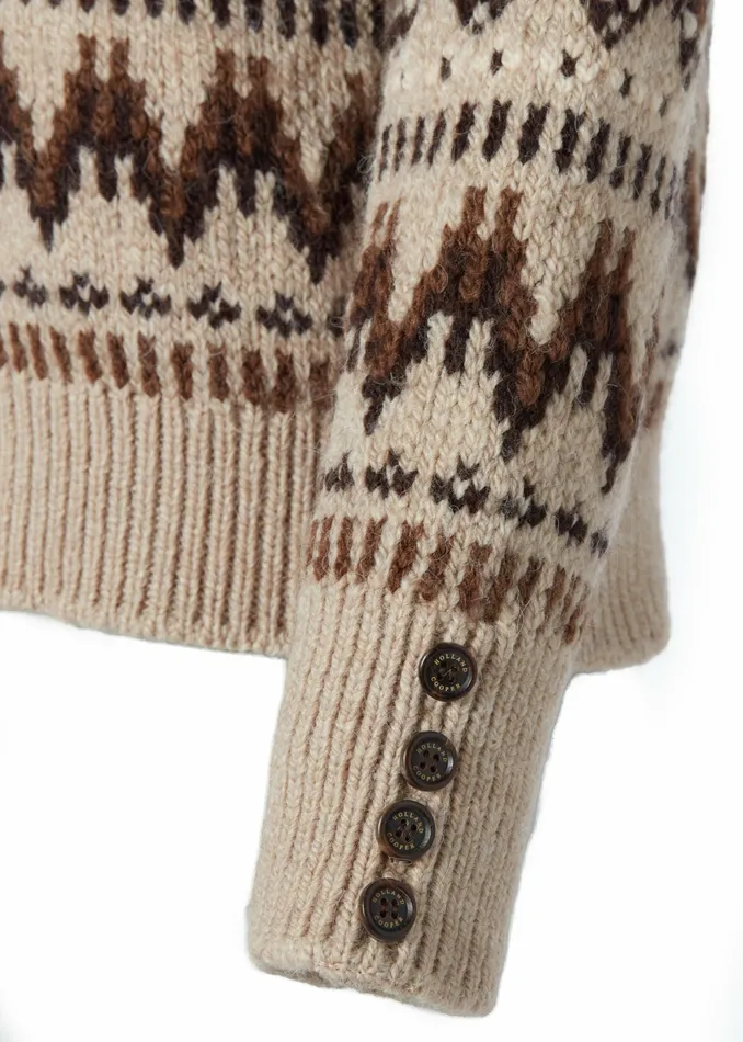 Womens Holland Cooper Heritage Fairisle Knit Latte Fairisle Knitwear Womens Holland Cooper Heritage Fairisle Knit Latte Fairisle Knitwear