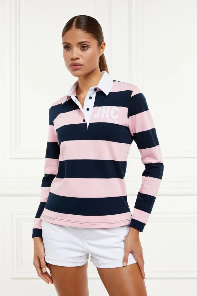 Womens Holland Cooper JHC Sweatshirt Ink Navy Pale Pink Polo Shirts and Tees