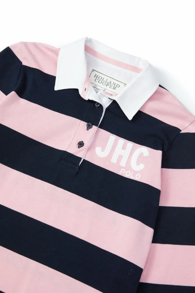 Womens Holland Cooper JHC Sweatshirt Ink Navy Pale Pink Polo Shirts and Tees Womens Holland Cooper JHC Sweatshirt Ink Navy Pale Pink Polo Shirts and Tees