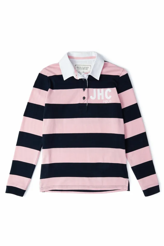 Womens Holland Cooper JHC Sweatshirt Ink Navy Pale Pink Polo Shirts and Tees Womens Holland Cooper JHC Sweatshirt Ink Navy Pale Pink Polo Shirts and Tees