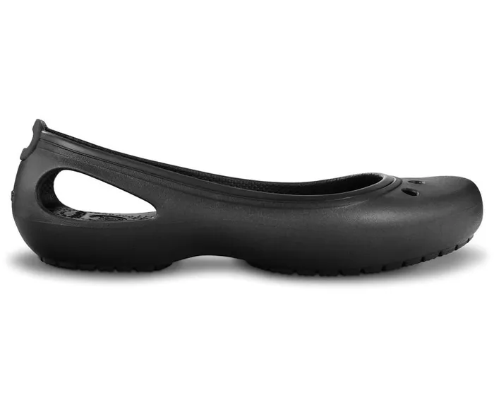 Womens Kadee Flat Black Black Crocs Flats
