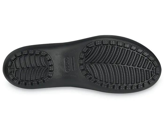 Womens Kadee Flat Black Black Crocs Flats