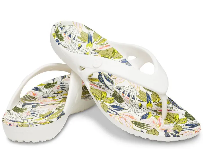 Womens Kadee II Vera Bradley Flip White Crocs Sandals