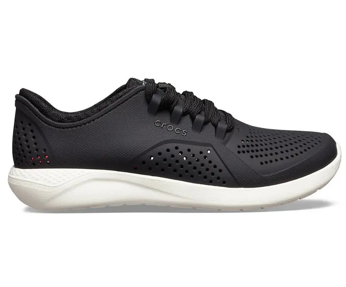 Womens LiteRide Pacer Black Crocs Sneakers