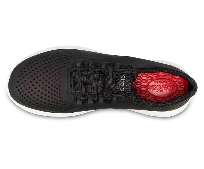 Womens LiteRide Pacer Black Crocs Sneakers