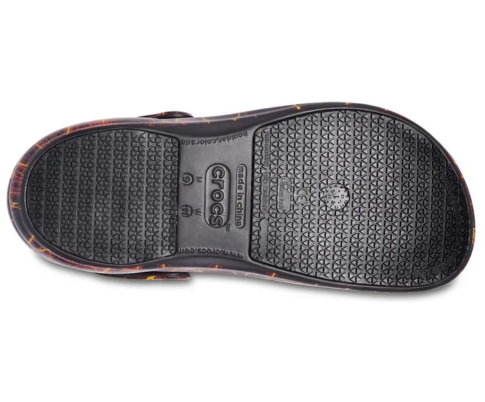 WomensMens Bistro Graphic Clog Black Flame Crocs Clogs