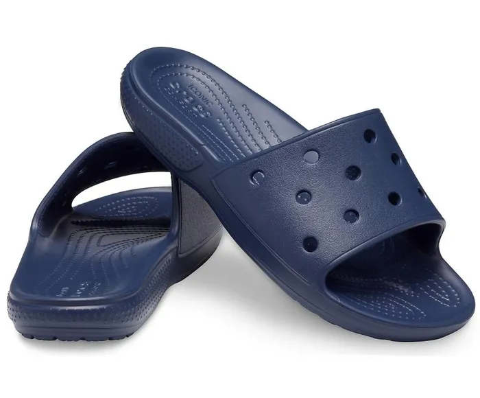 WomensMens Classic Crocs Slide Navy Crocs Sandals
