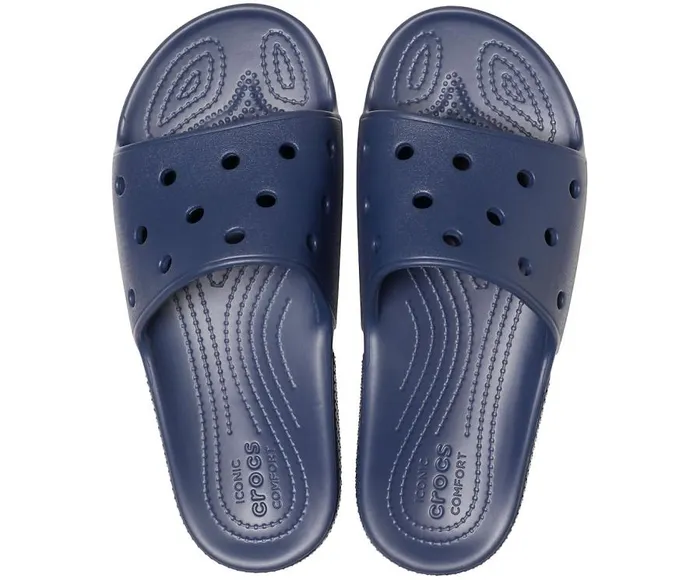 WomensMens Classic Crocs Slide Navy Crocs Sandals
