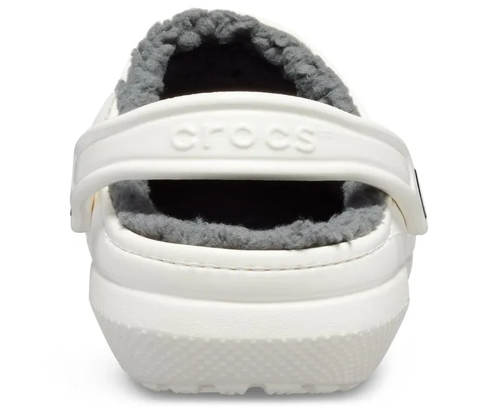 WomensMens Classic Lined Clog White Grey Crocs Clogs